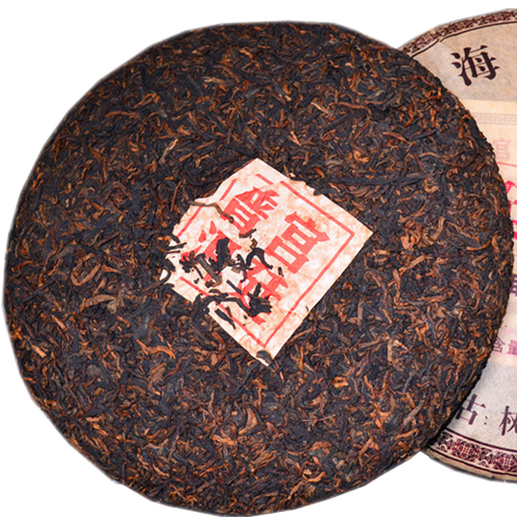 Cangpu Yunnan Pu'er Tea cooked tea cake court Pu'er pure material Menghai seven-seed cake tea mellow and sweet
