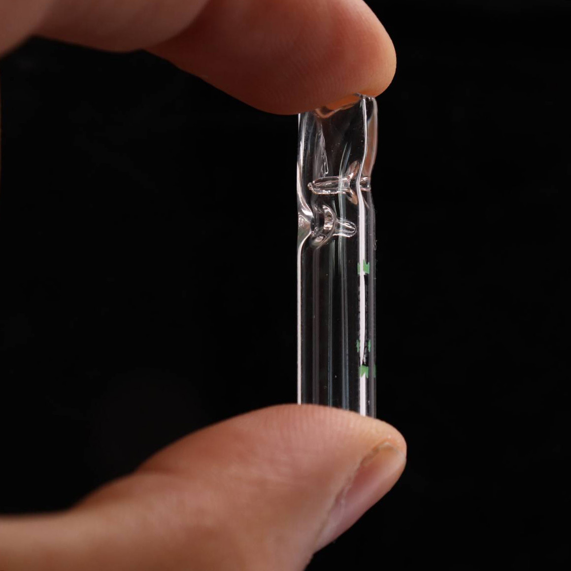 Transparent Stained Glass Flat Head Cigarette Holder Factory Direct Sales Large Favorably