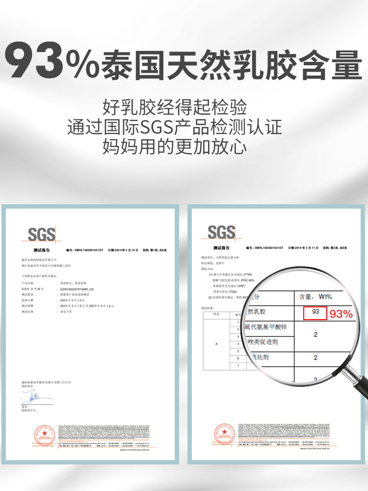 Baby shaping latex pillow newborn memory pillow anti-deviation head latex pillow baby children 1-18 years old Universal