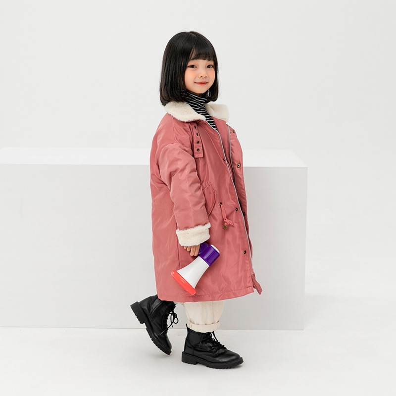 Children's Clothing Girls' down Jacket 2020 Winter New Style Medium and Large Children's Baby Girl's Medium and Long Warm Girl's Jacket on Behalf of