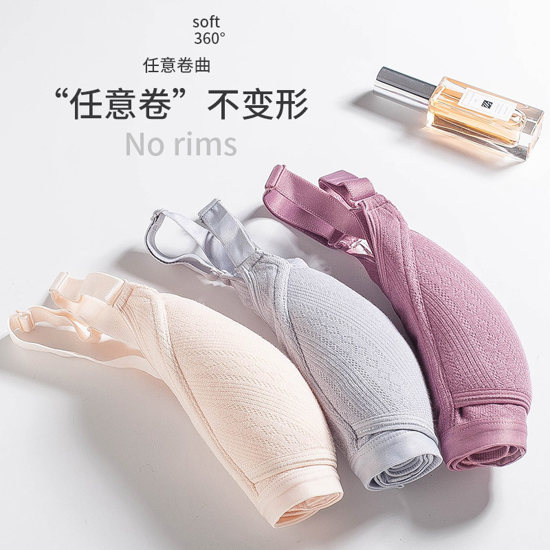 New Nursing Bra No Steel Ring Pregnant Women's Underwear Pregnant Women's Bra with Type Refusal to Sag Postpartum Feeding