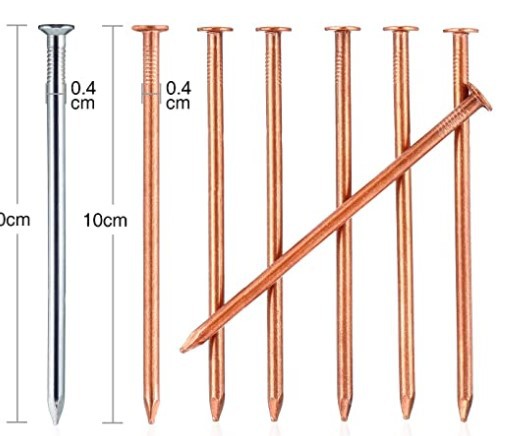 Copper linoleum nails Shandong wholesale custom copper nails copper nails kill tree nails bronze nails brass nails small amount can be done