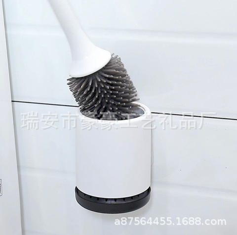 New toilet with base cleaning TPR toilet brush bathroom hotel high-end toilet brush factory direct sales