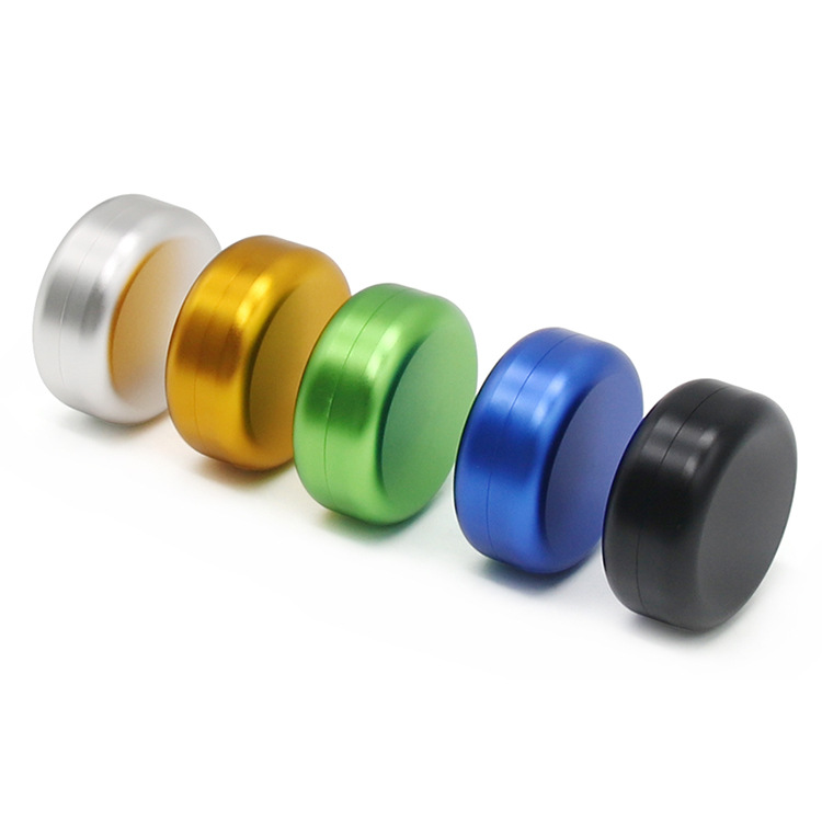 Sealed storage tank aluminum alloy diameter 55mm * 24mm metal storage tank smoking accessories