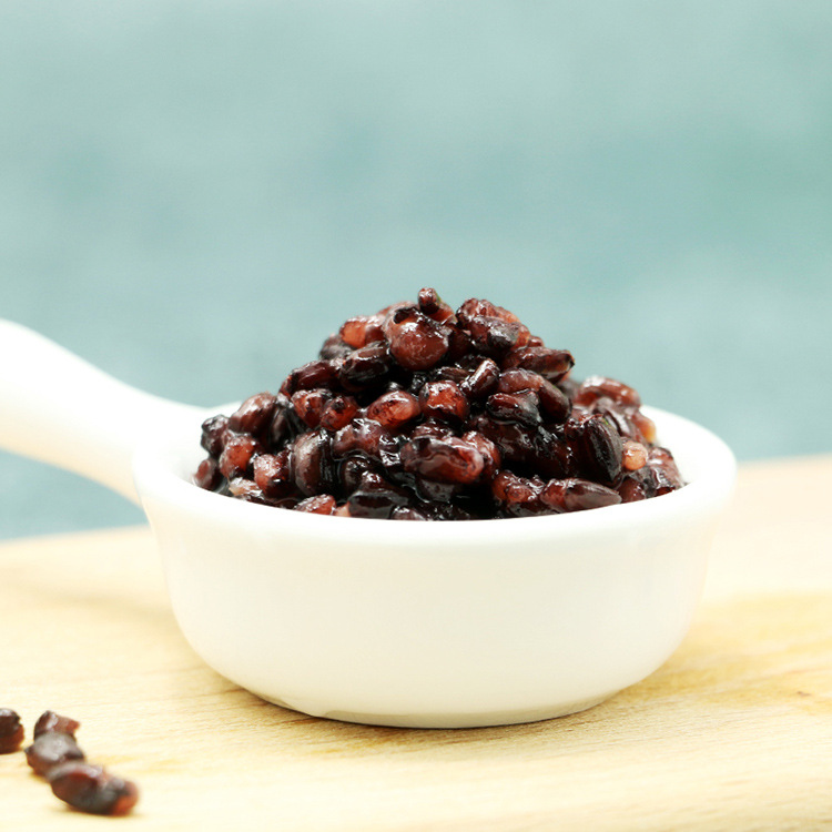 Dunhuang Black Rice Sauce 850g Instant Purple Rice Canned Blood Glutinous Rice Milk Tea Shop Special Dessert Accessories Blood Glutinous Rice