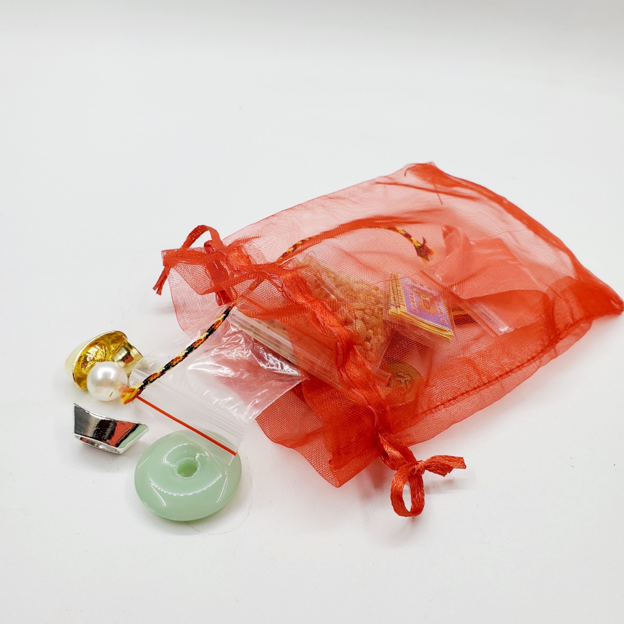 Статуя Будды, набор для пряток, грязный универсальный набор из семи драгоценных камней, пять зерен, золотой и серебряный слиток, набор из цветной земли