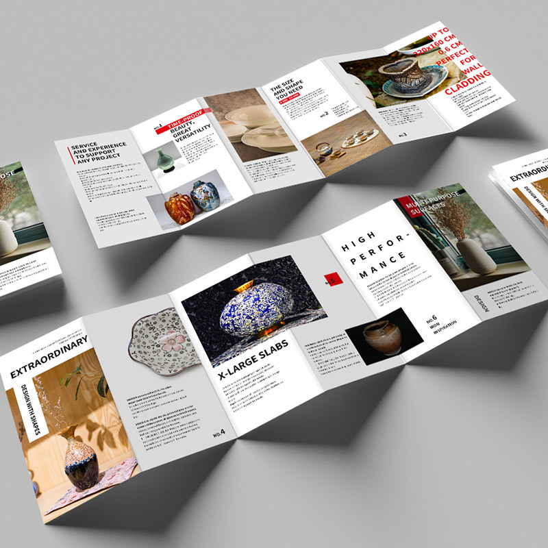 Instruction Manual Folding Printing Custom Foldableing Black and White Printing Japanese Custom Special-Shaped Saddle Stitch Brochure Contract