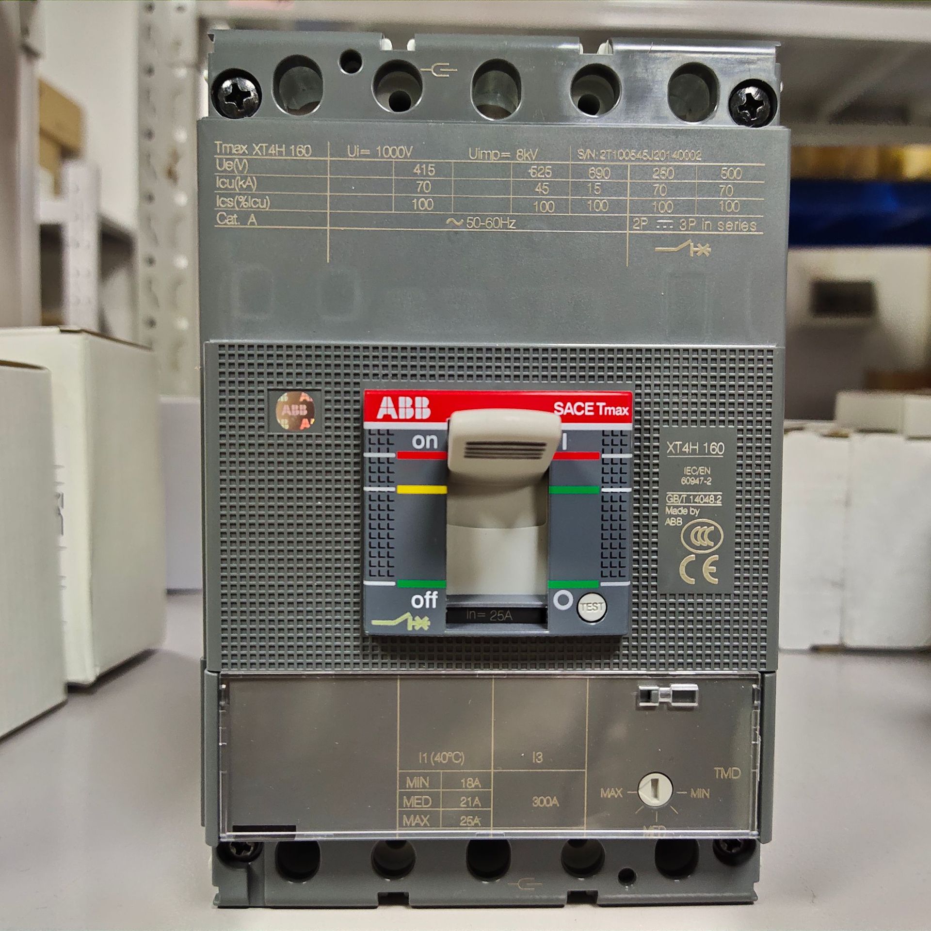 Abb Original Molded Case Circuit Breaker Xt5N630 Tma630-6300 3P Ff 1Sda100347R1 in Stock