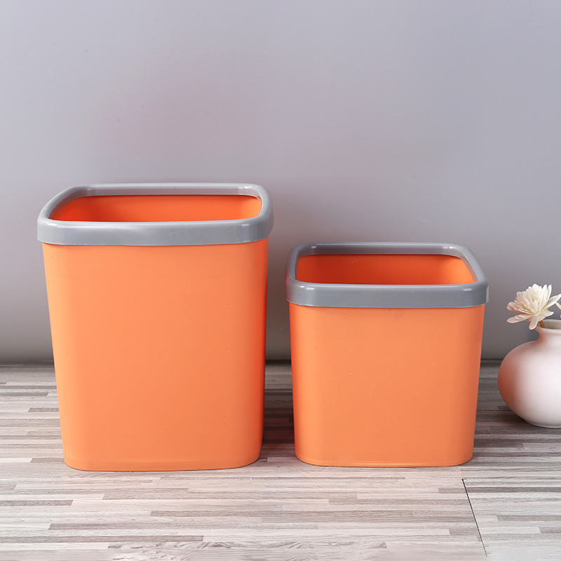 Factory square household desktop small trash can Coffee Table study living room uncovered mini sundries bucket storage box wholesale