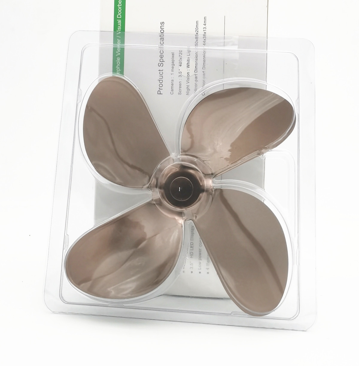 Manufacturer Fireplace thickened Fireplace fan accessories aluminum alloy fan blade 4-leaf stovefan heater blade