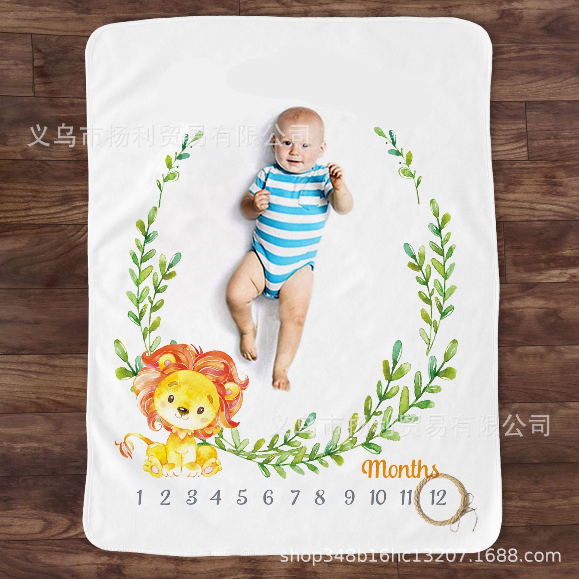 Одеяло для новорожденных с отметками о возрасте, креативное одеяло для фотографий, фоновая ткань для фото, одеяло с животными и мультяшными персонажами