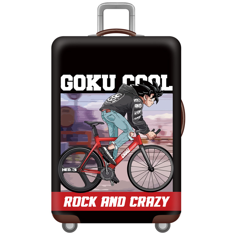 Luggage case protective cover trolley case travel dustproof elastic cover bag 18-32 inch Dragon Ball kaw thick wear-resistant