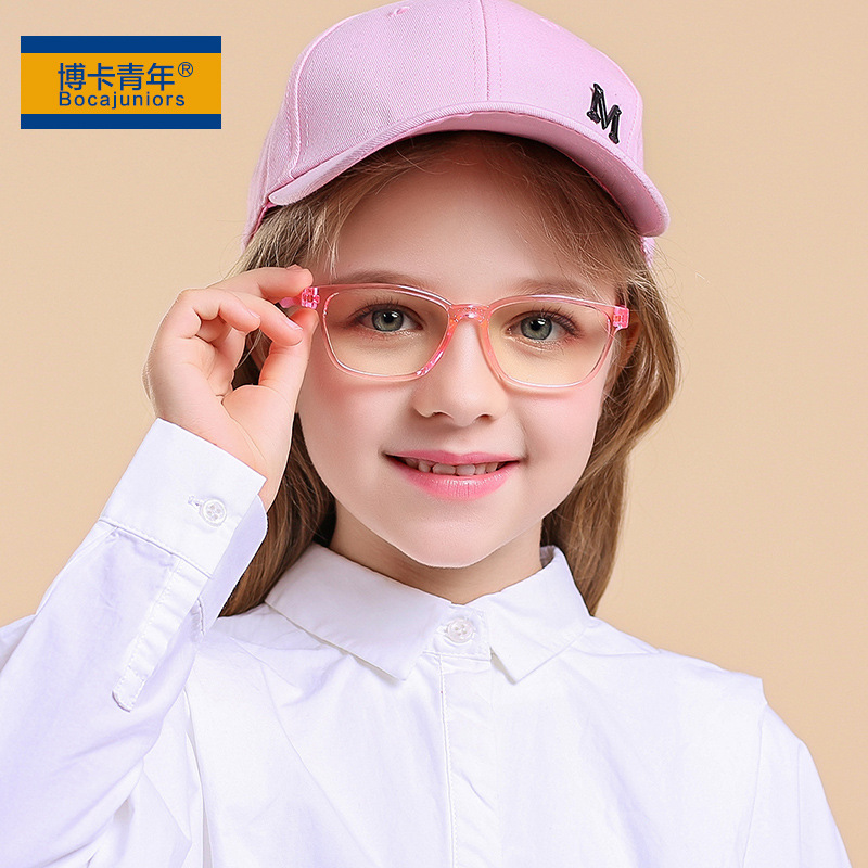 Children's fashion Anti-blue light glasses children TR90 goggles mobile phone computer anti-blue light frame YKF8140