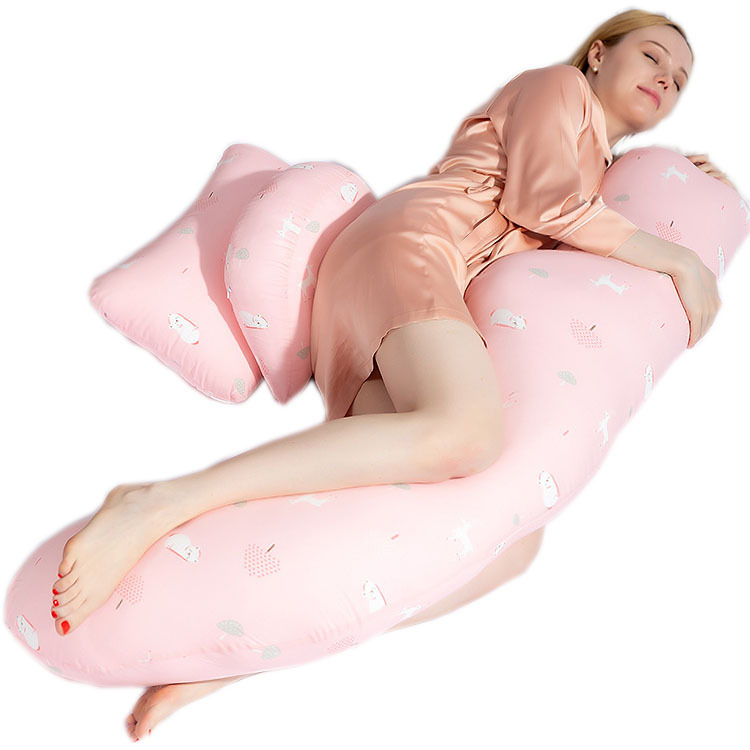 Cross-In H Pillow Pregnancy Pillow Waist Support Side Sleeping Pillow Sleeping Artifact Abdominal Support Dual-Purpose Multi-Functional Special U-Shaped Pregnancy Pillow