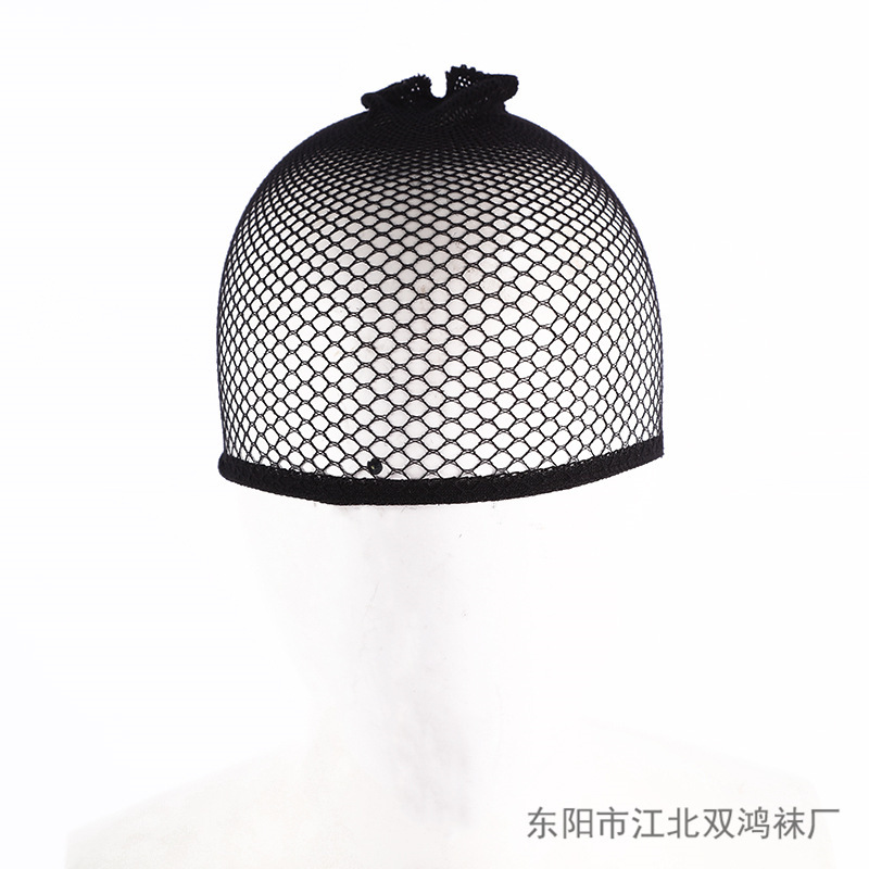 Hot cross-border one-pass fake hair net cap factory direct sales care wig hair net