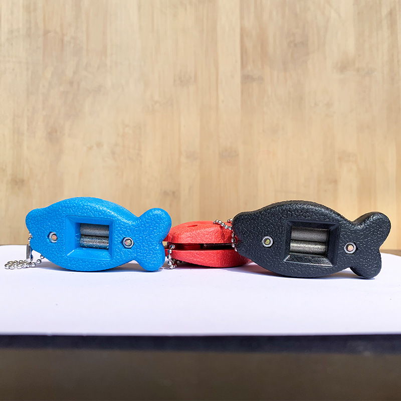 Small fish double core diamond sharpener ICE blade cutting blade grinding grinding scissors skate sharpener