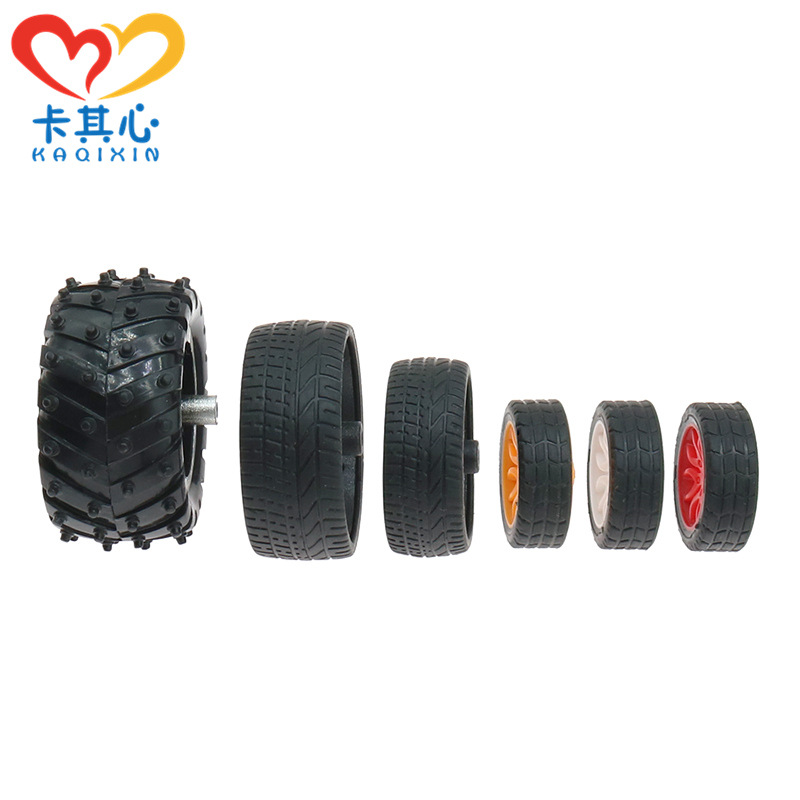 Модель колесо миниатюрная резина многоразмерная шина игрушечный автомобиль колесо DIY сборка робот автомобиль ручной