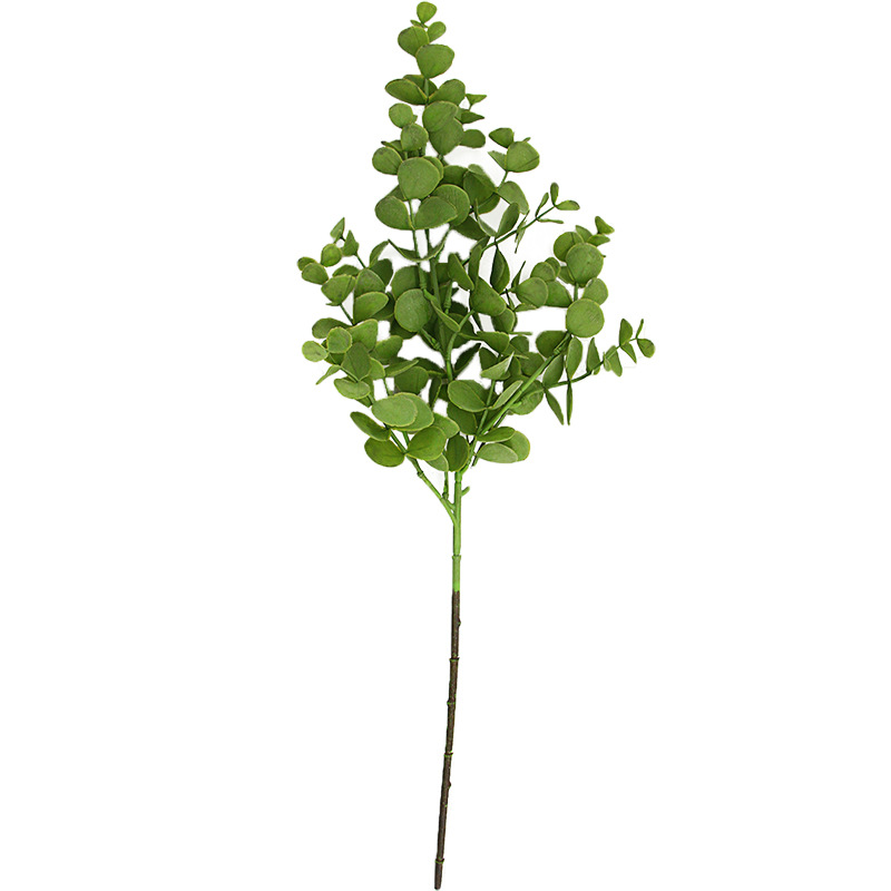 Simulation Eucalyptus Money Leaf Home Wedding Decoration Artificial Fake Flower Green Plant Single Eucalyptus Leaf Simulation Plant