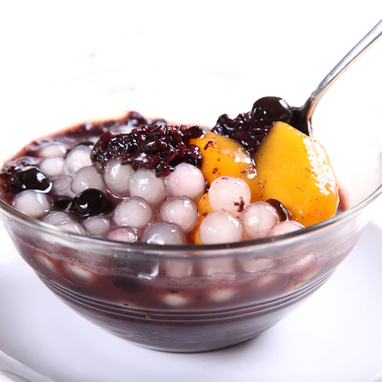 Dunhuang Black Rice Sauce 850g Instant Purple Rice Canned Blood Glutinous Rice Milk Tea Shop Special Dessert Accessories Blood Glutinous Rice