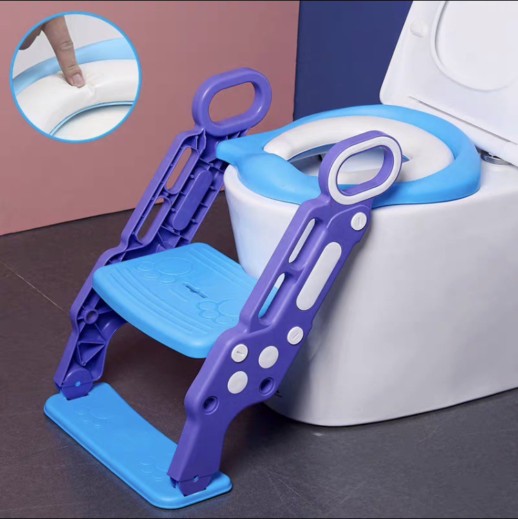 Factory Direct auxiliary toilet ladder children toilet ring supplies infant baby ladder folding toilet