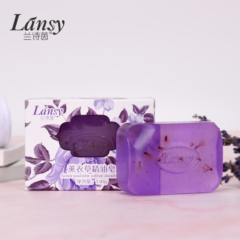 Мыло ручной работы с лавандой, эфирное масло, для умывания лица, очищающее, для ванны, отшелушивающее, увлажняющее, сужающее поры