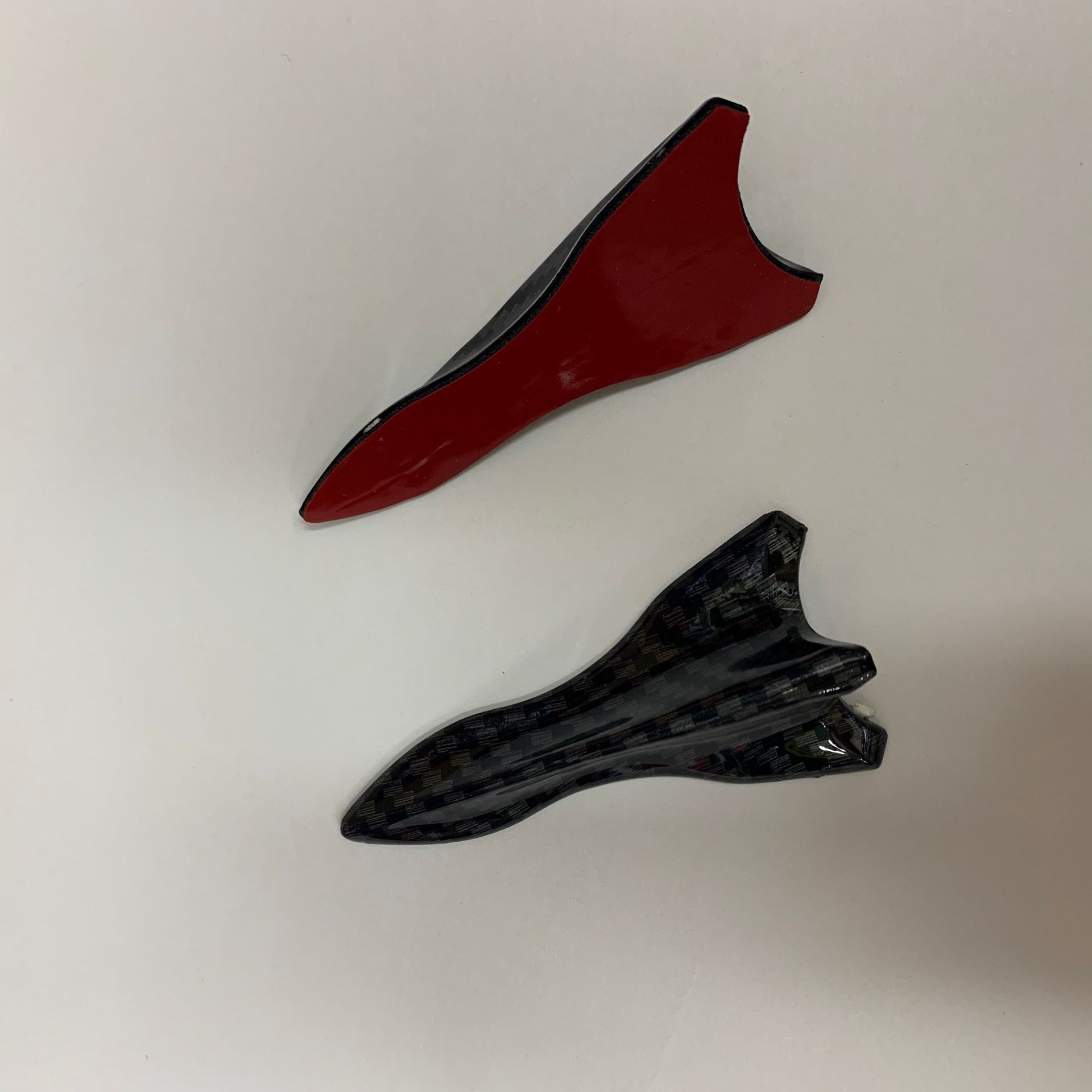 in stock direct sale black shark fin tip carbon fiber guide antenna car roof modification windmill roof tail wing