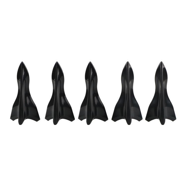 in stock direct sale black shark fin tip carbon fiber guide antenna car roof modification windmill roof tail wing