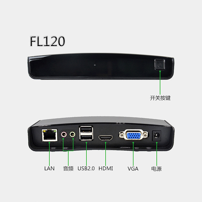 Panlink Fl120N Slim Customer Machine Mini Computer Real Estate Office Princess Machine Teaching Mini Pc Desktop Cloud Terminal