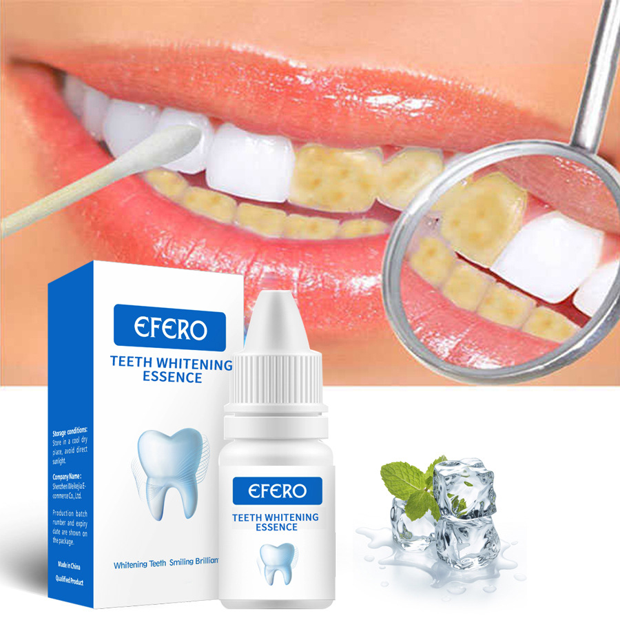EFERO Teeth Yellow Teeth Smoke Teeth Stains Dental Plaque Teeth Cleaning Liquid Powder