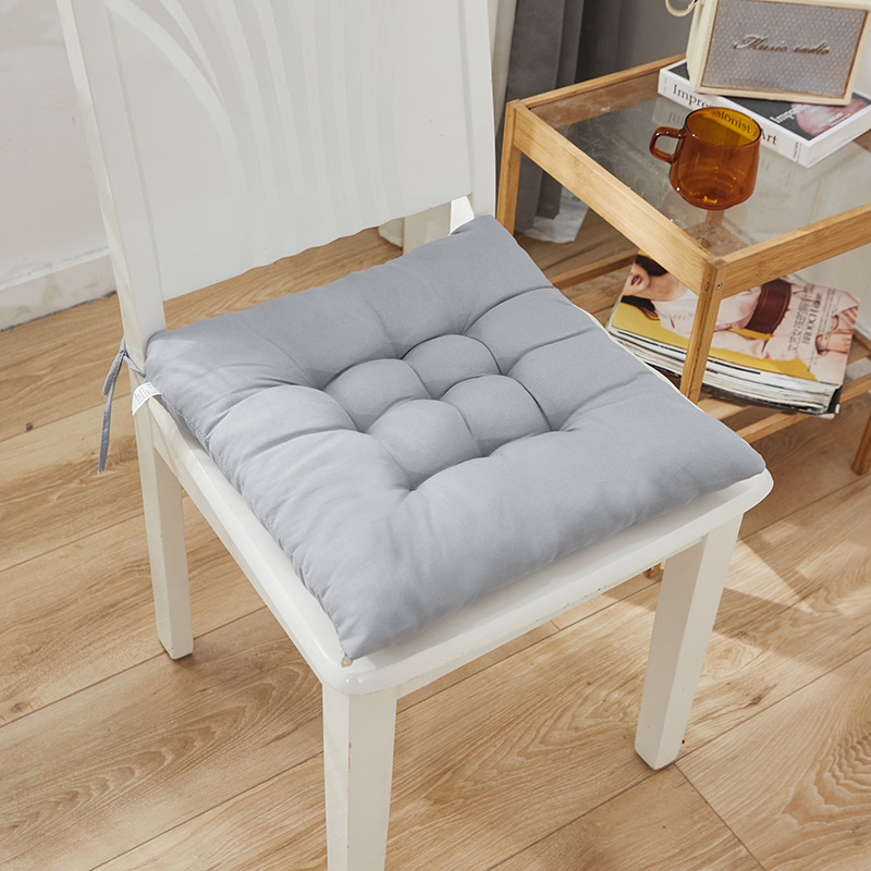 Cushion Wholesale Solid Color Scrub Thickened Dining Chair Cushion Office Computer Chair Cushion Student Fart Cushion Tatami Seat Cushion