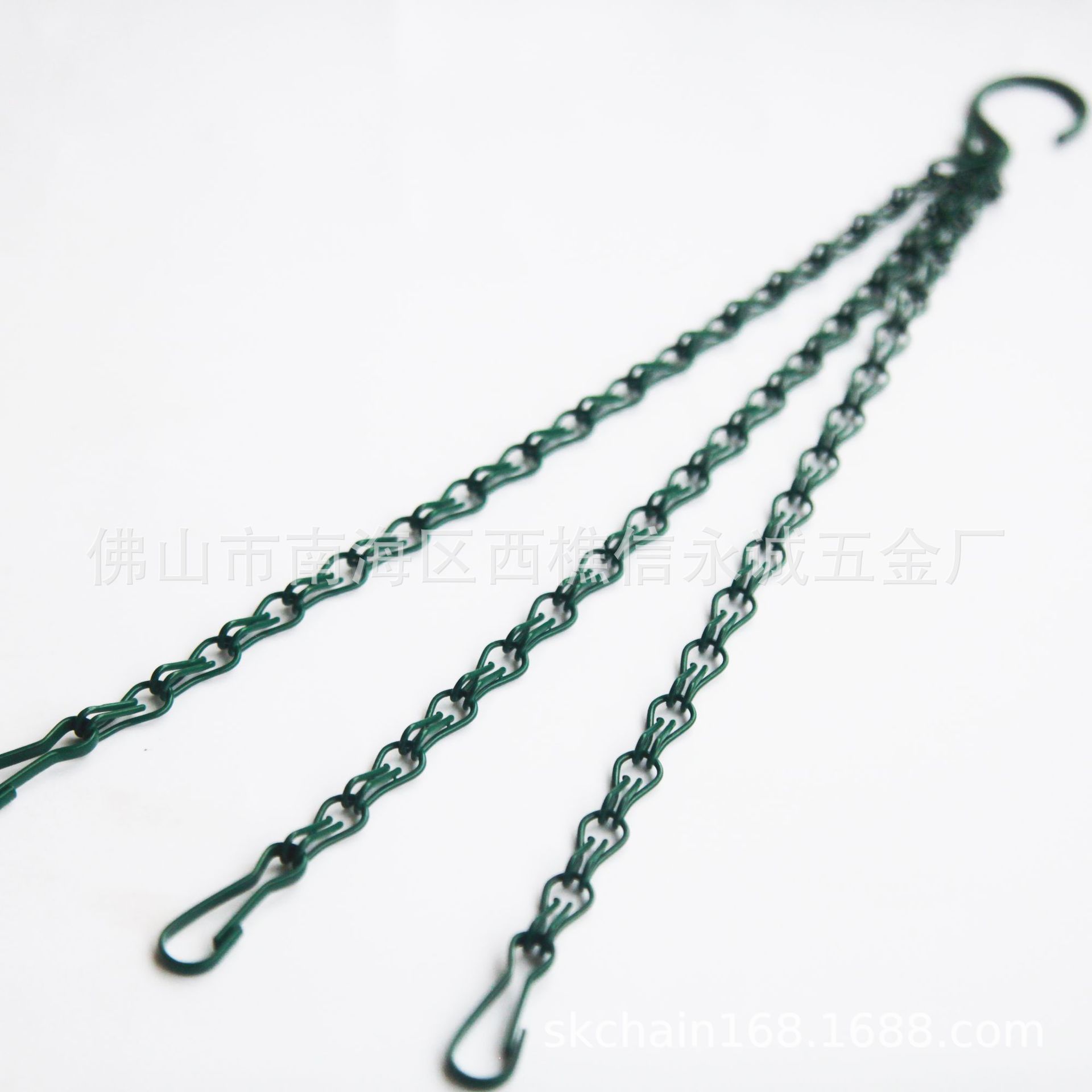 Цепочка для подвешивания цветочного кашпо, кованое железо, доступна в разных цветах