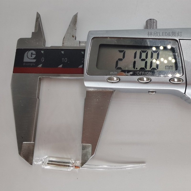 Shenzhen Linxin f6 blue light neon bulb 6 * 22mm blue fluorescent neon lamp 110V220V high voltage measuring pen neon bulb