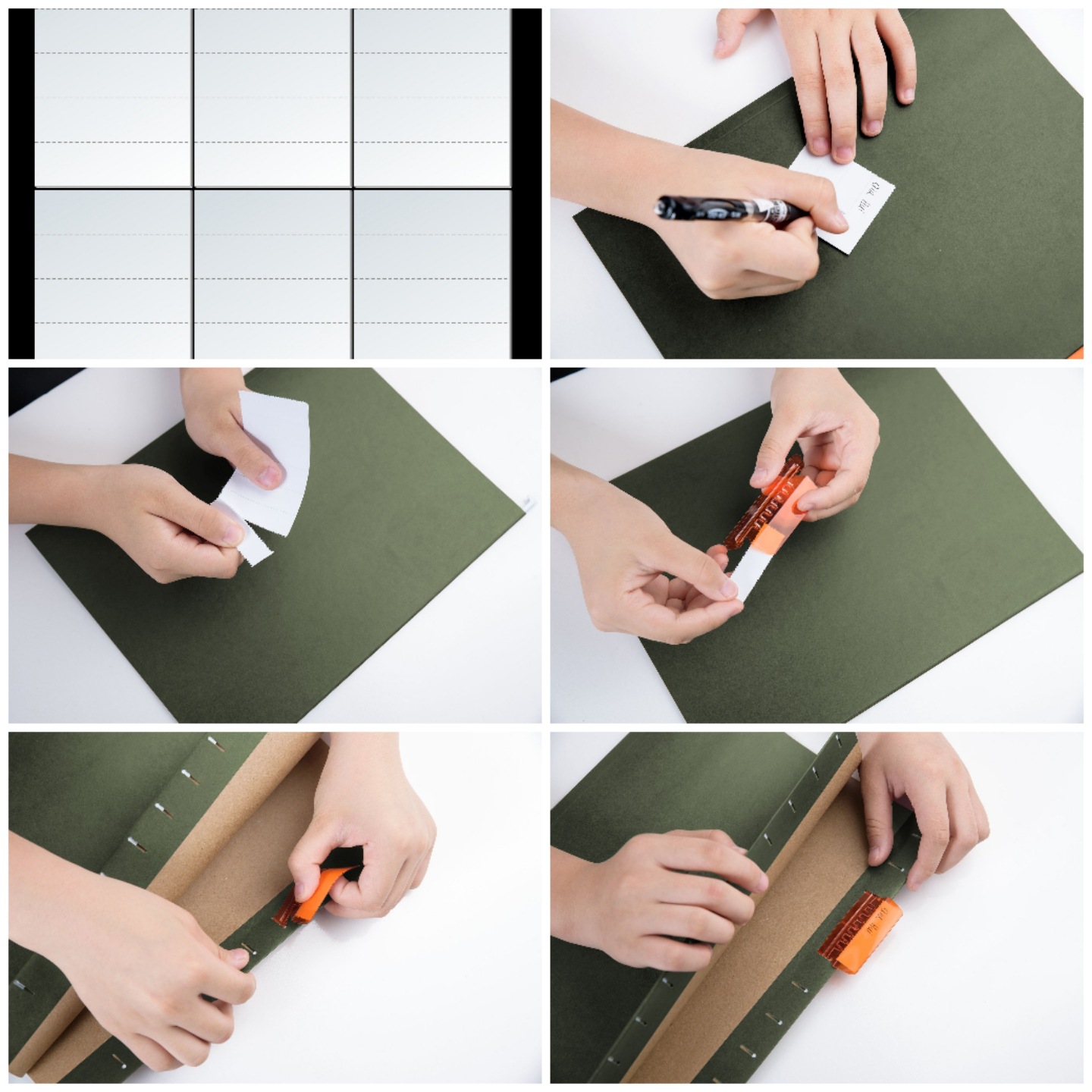 Transparent Pvc Label Clip Pvc File Label Folder Accessories Label Strip