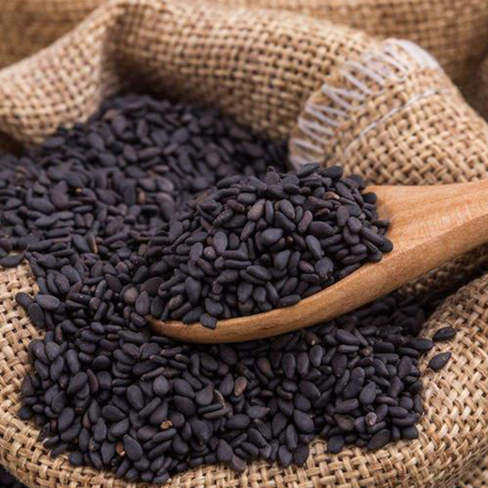 Nianxiangyuan Grain Mill Raw Materials Whole Grains Wholesale Low Temperature Baking Ready-To-Eat Cooked Black Sesame Seeds Clean and Sand-Free