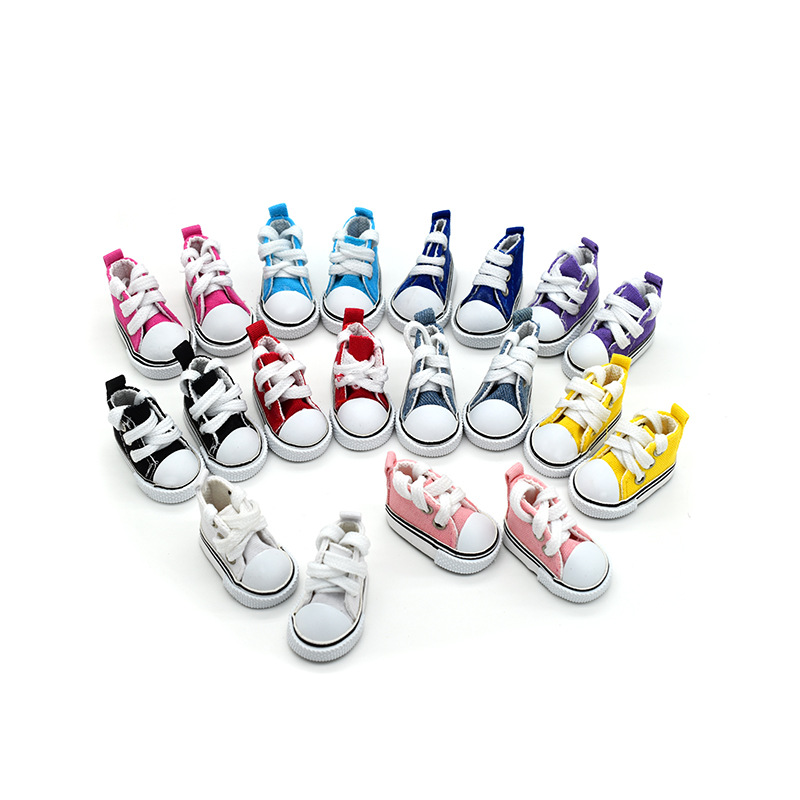 20cm Baby Shoes Six Points Bjd 6 Points Canvas Shoes 30cm Joint Doll with Dress up Toy Doll Shoes