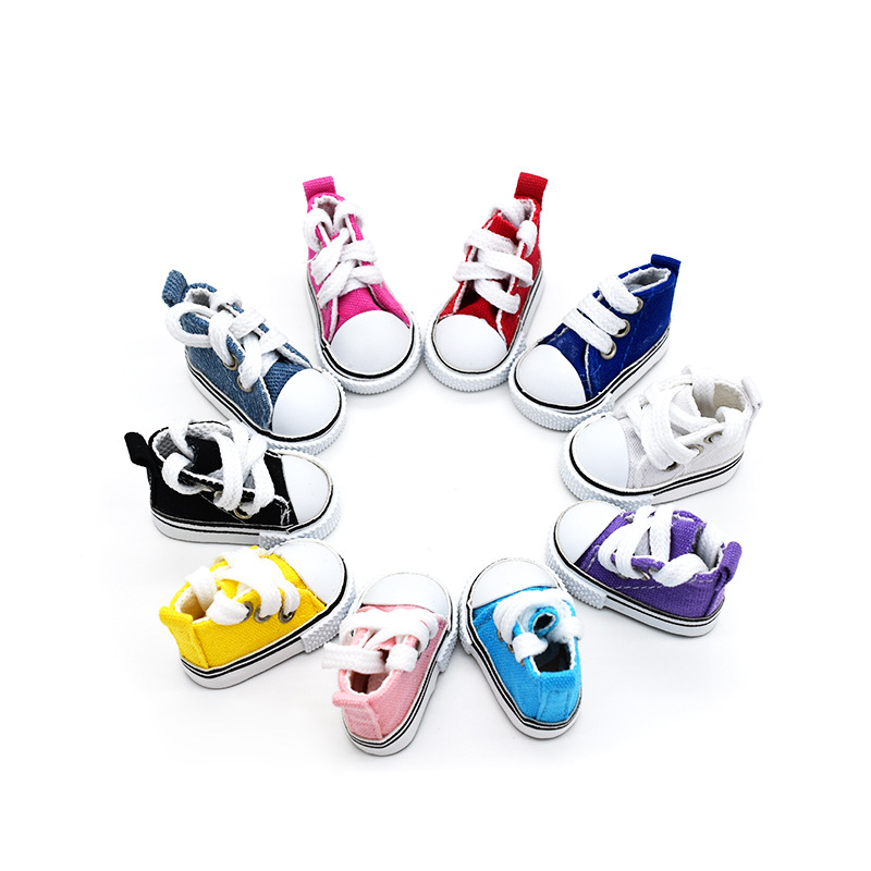 20cm Baby Shoes Six Points Bjd 6 Points Canvas Shoes 30cm Joint Doll with Dress up Toy Doll Shoes