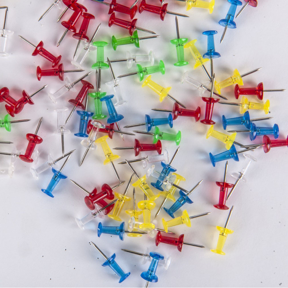 Factory supply I-shaped nails color transparent I-shaped nails American thumbtacks painting thumbtacks plastic I-shaped nails wholesale