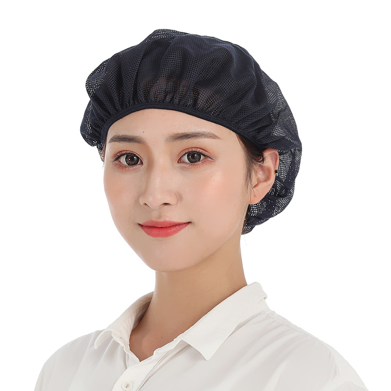 Xuanzhi New Chef kitchen dust-free work mesh hat female factory workshop food factory hat catering anti-static dustproof