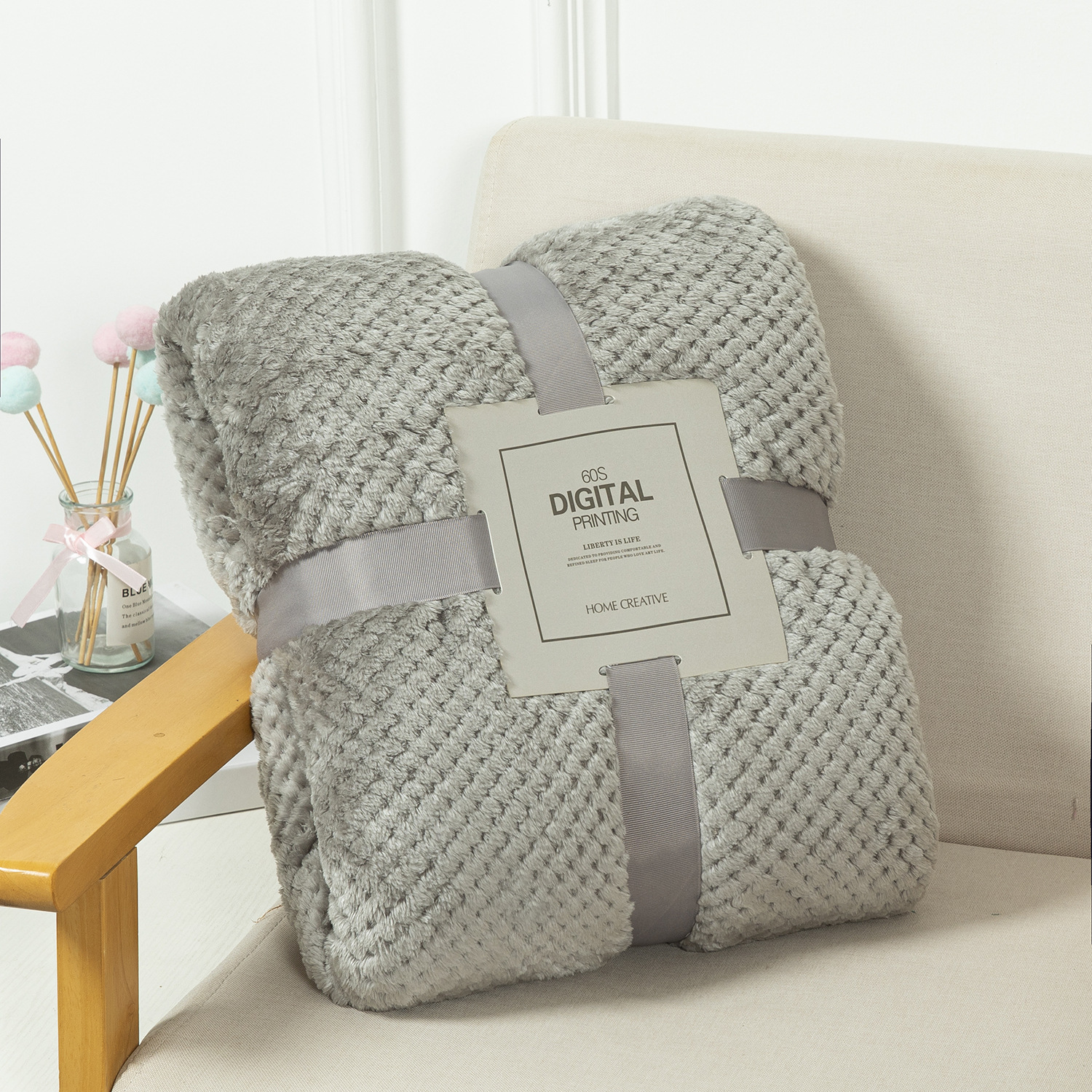 Blanket Blanket Hu Velvet Blanket Winter Solid Color Flannel Pineapple Blanket Cross-border Sofa Blanket Car Lunch Break Blanket