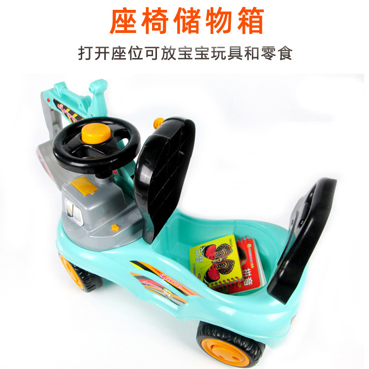 Excavator toy digger children's toy can sit excavator engineering vehicle sliding boy toy digger New