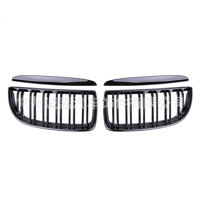 Suitable for 3 series E90 double-line middle net 05-08 modified middle net BMW E91 single parallel bars middle net grille