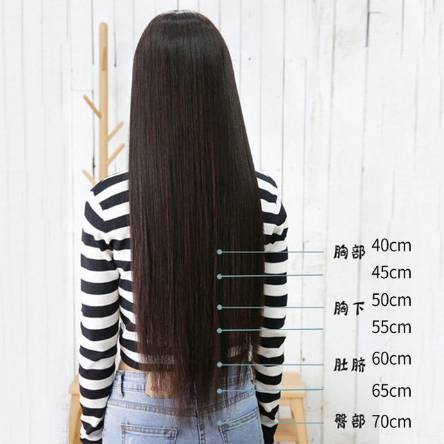 Hair Extensions, Miniature Seamless Wig Bundles for Women, Natural Long Straight Human Hair, Wholesale, Fluffy Hair Extensions