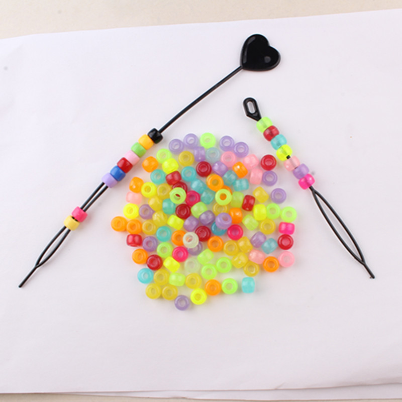 Headwear Braid Hair Wearer Beaded Tool Headwear Decoration Colorful Beaded Girl Braid Accessories Big Hole Beads