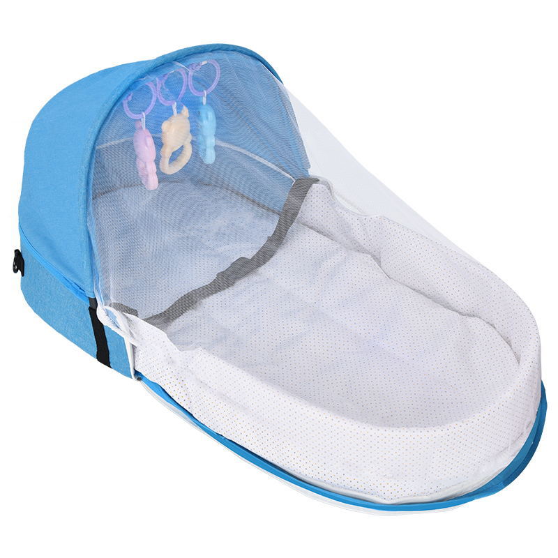 Wholesale convenient folding pressure-proof crib bed for newborn baby isolation bionic travel crib