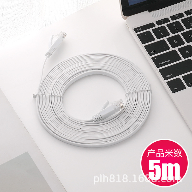 Manufacturers supply flat network cable CAT6E computer finished Network jumper broadband router line six types of network cable