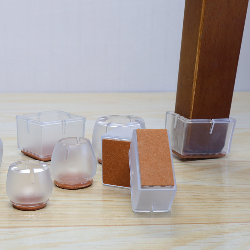 Утолщенный износостойкий нескользящий силиконовый чехол для ножек стола и стула, бесшумный защитный коврик для деревянного пола