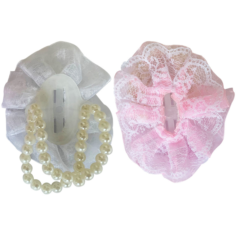 Handmade DIY accessories with beads wrist flower hand flower Pearl Flower bride hand flower accessories wedding wedding supplies