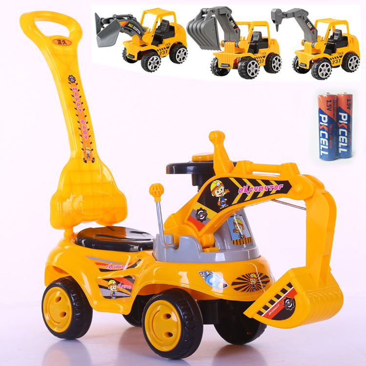 Excavator toy digger children's toy can sit excavator engineering vehicle sliding boy toy digger New