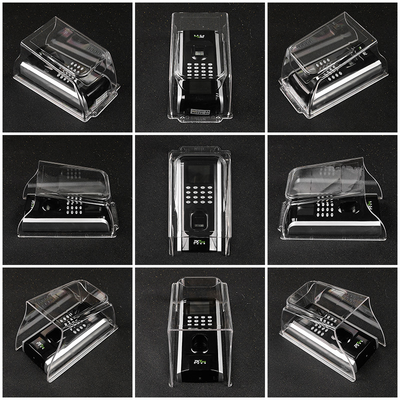 F7F18 Access Control Machine Rain Cover Outdoor Doorbell Fingerprint Attendance Machine Rain Box Password Lock Waterproof Cover Protective Shell