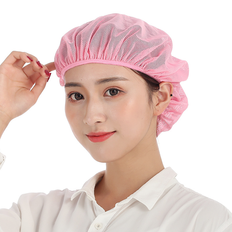 Xuanzhi New Chef kitchen dust-free work mesh hat female factory workshop food factory hat catering anti-static dustproof